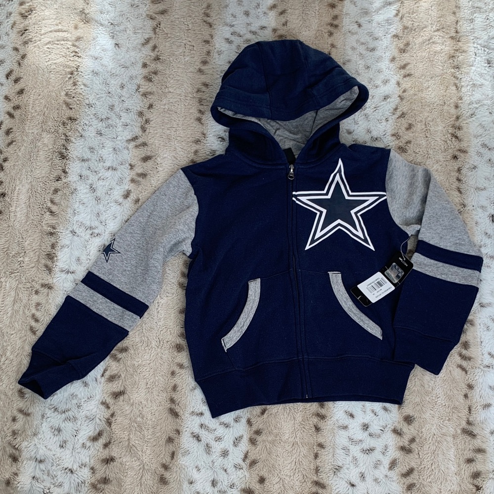 NFL Navy and Gray Dallas Cowboys Hoodie for Kids